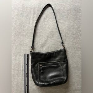 Fossil Black Leather Shoulder Bag
